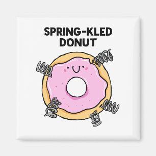 Spring-kled Donut Dessert Pun Magnet
