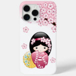 Spring Kokeshi Doll - Cute Japanese Geisha Girl Iphone 15 Pro Max Case at Zazzle