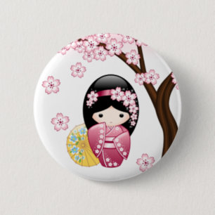 Japanese Sakura Buttons & Pins - No Minimum Quantity | Zazzle