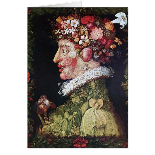 Spring (La Primavera) Giuseppe Arcimboldo Cards (Front)