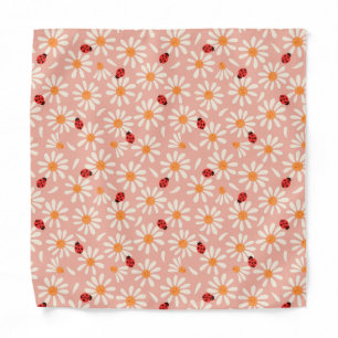 Spring Ladybugs and Daisies Bandana
