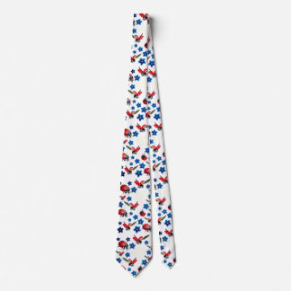 Spring Ladybugs Flowers Tie