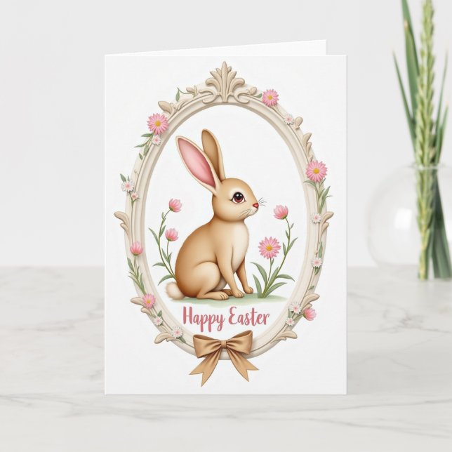 Spring Lagomorph Greeting Card (Front)