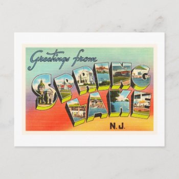 Spring Lake New Jersey Nj Vintage Travel Postcard- Postcard by AmericanTravelogue at Zazzle