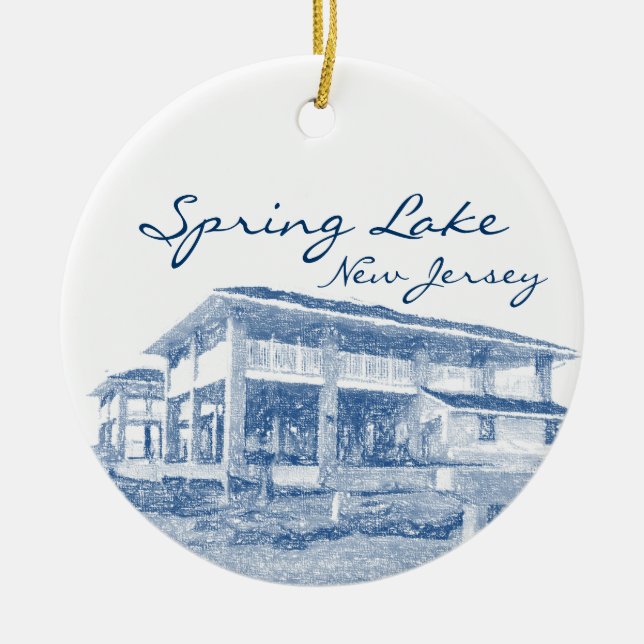 Spring Lake New Jersey Ornament (Front)