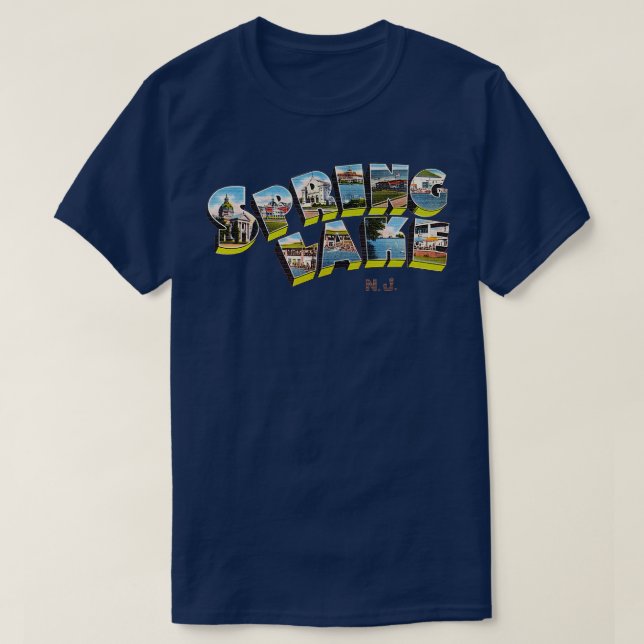 Spring lake NJSpring LakeMen Women Retro T-Shirt (Design Front)