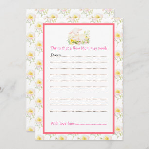 Spring Lamb Baby Shower Invitation