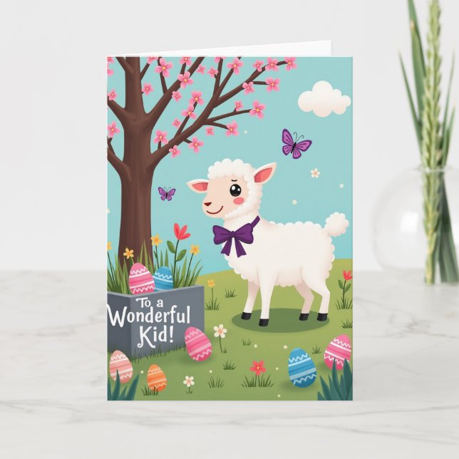 Spring Lamb Celebration Card (Front)