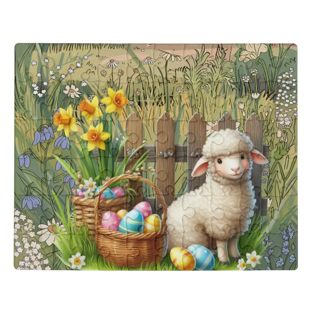 Spring Lamb  Jigsaw Puzzle (Puzzle Horizontal)