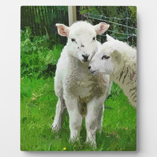 SPRING LAMBS PLAQUE