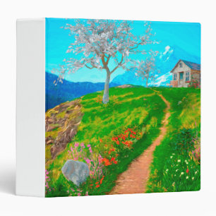 Spring Landscape 3 Ring Binder