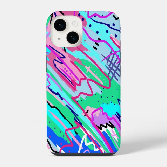 Spring Landscape Abstract Print Iphone Case (Back)