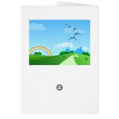 Spring landscape, card (Back)