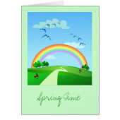 Spring landscape, card (Front)