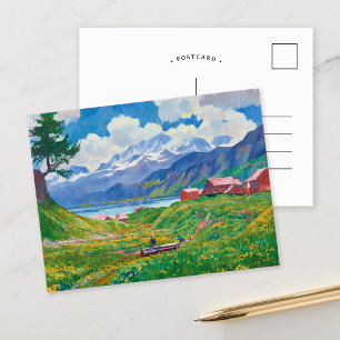 Spring Landscape Giovanni Giacometti Postcard