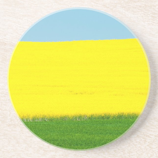 Spring Landscape Meadow Drink Coaster (Front)