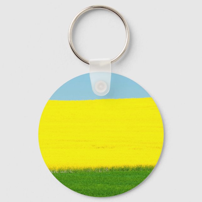 Spring Landscape Meadow Keychain (Front)