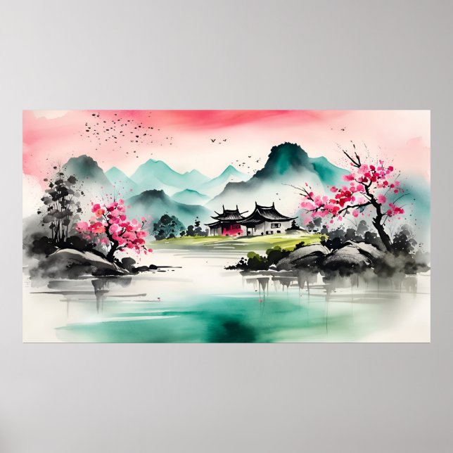 Spring landscape poster (Front)