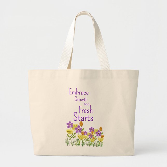 Spring  large tote bag (Front)