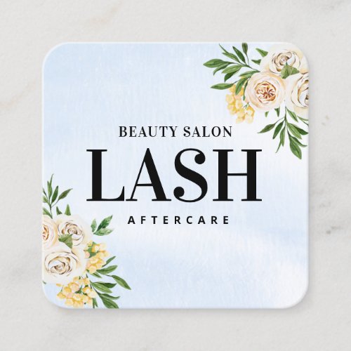 Spring Lash Aftercare Business Card