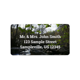 Spring Leaves at the Little Pigeon River Label