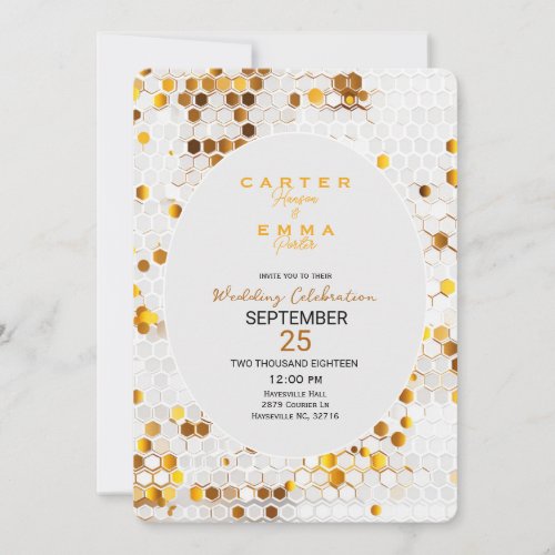 Spring Leaves Floral Nature Wedding Invitation