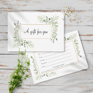 Spring Leaves Gift Certificate