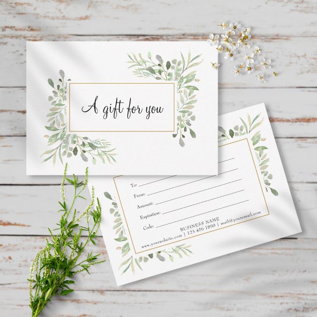 Spring Leaves Gift Certificate (Creator Uploaded)