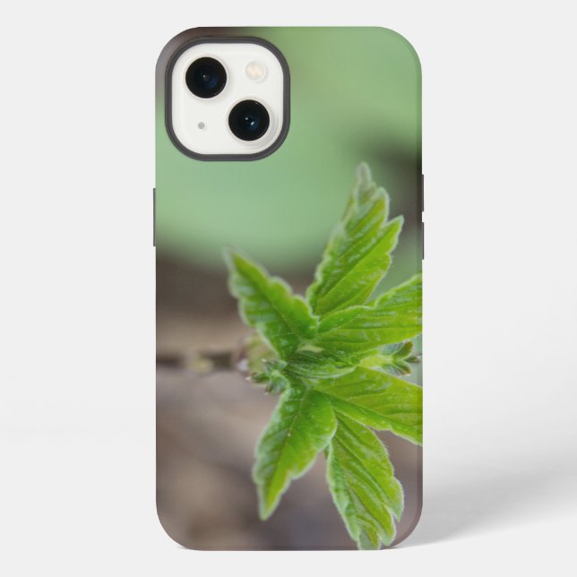Spring Leaves Iphone Case (Back)