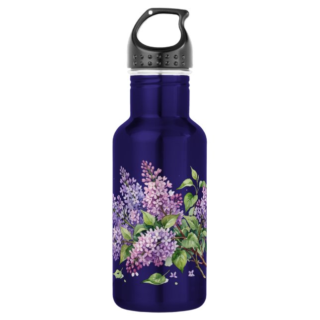 Spring Lilacs Water Bottle (Front)