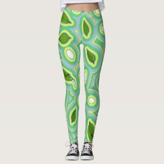 Spring Lily Pattern in Sky Blue, Butter Yellow and