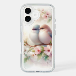 Spring Love Birds Cherry Blossom Floral iPhone 16 Case