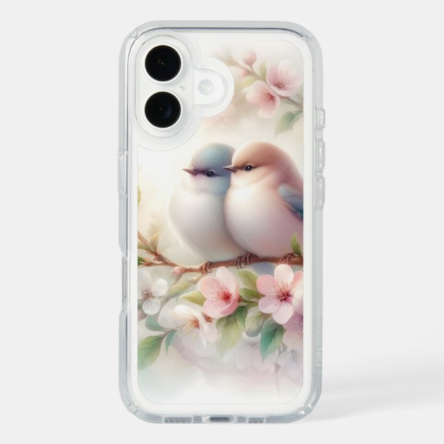 Spring Love Birds Cherry Blossom Floral Speck iPhone Case (Front)