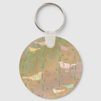 Spring Love Birds Design Keychain