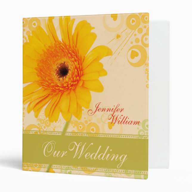 Spring Love Gerbera Flower Album Binder (Front/Inside)