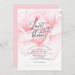 Spring love in bloom, bridal shower invitation