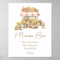 Spring Love In Bloom Bridal Shower Mimosa Bar