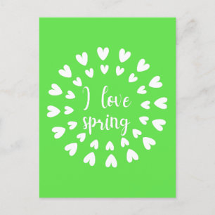 Spring Love, Little Hearts Postcard