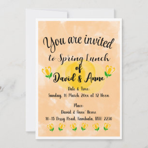 Spring Lunch Invitation