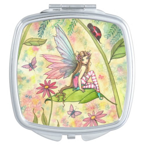 Spring Magic Fairy Fantasy Art Vanity Mirror