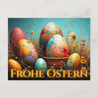 Spring Magic with Easter Eggs Holiday Postcard