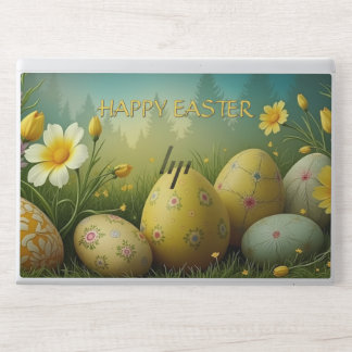 Spring Magic with Easter Eggs in a Sea of Flowers HP Laptop Skin