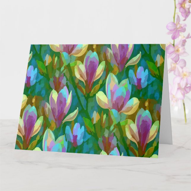 Spring Magnolia Card (Orchid)