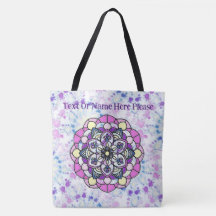 Spring Mandala All-Over-Print Tote, Shoulder Tote