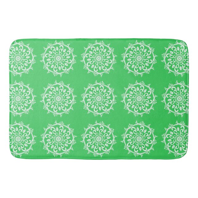 Spring Mandala Bathroom Mat (Front)