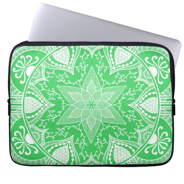 Spring Mandala Laptop Sleeve (Front)