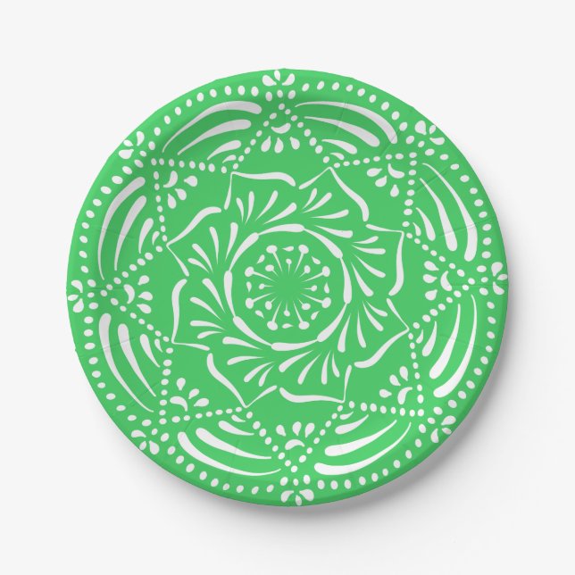 Spring Mandala Paper Plates (Front)