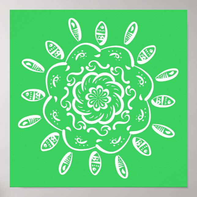 Spring Mandala Poster (Front)