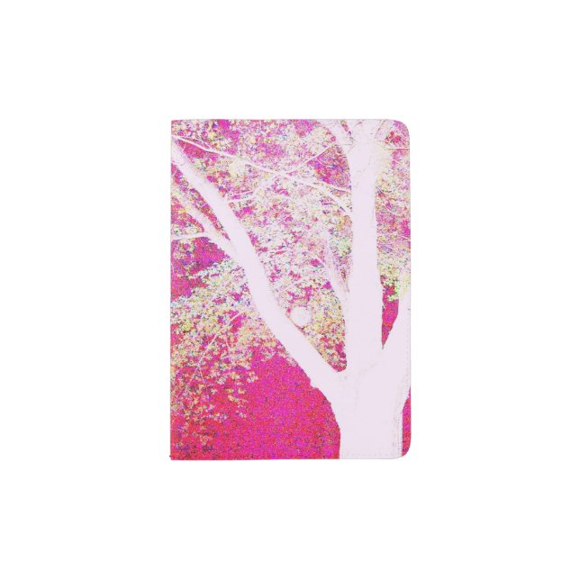 Spring Maple: Hot Pink Passport Holder (Front)