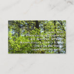 Spring Maple Leaves Nature Business Card